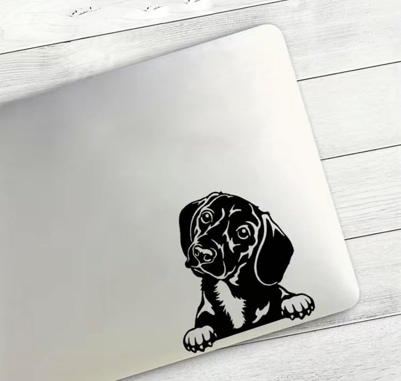 MAKTEM Peeking Dachshund Window & Bumper Decals - Anime Cute Dachsie Dogs for Truck, Car, Van, RV & More - Image 3